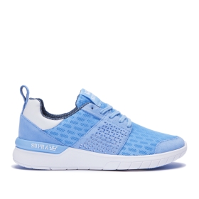 Supra Womens SCISSOR Blue/White Low Top Shoes | CA-87305